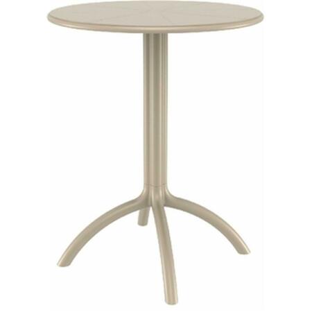 SIESTA Octopus Round Bistro Table Dove Gray ISP160-DVR